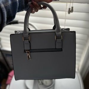 Grey/gray mini tote bag